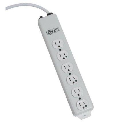 Tripp Lite Power Strip Hospital Medical 120v 5-15r-hg 6 Outlet 6feet  Cord Metal