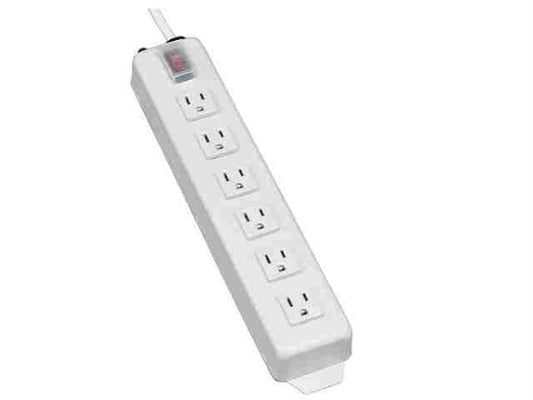 Tripp Lite Power Strip 120v 5-15r 6 Outlet Metal 6feet  Cord 5-15p