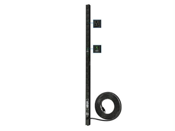 Tripp Lite Pdu Metered 120v 15a 5-15r 16 Outlet 5-15p Vertical 0urm