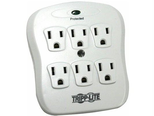 Tripp Lite 6-outlet Low-profile Surge Protector, Direct Plug-in, 540 Joules, Diagnostic Led