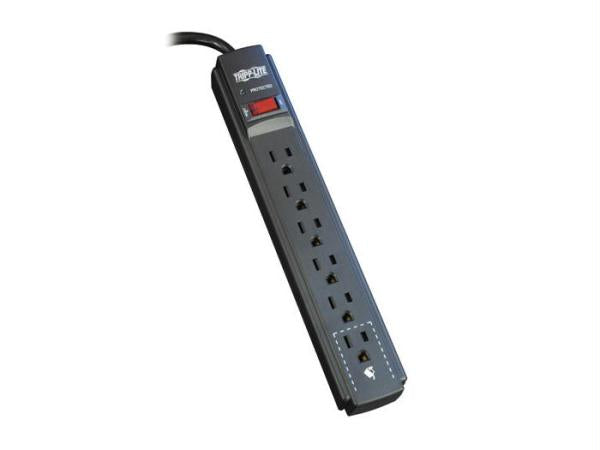 Tripp Lite Surge Protector Power Strip 120v 6 Outlet 6feet  Cord 790 Joule Black