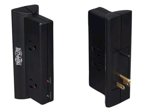 Tripp Lite Surge Protector Wallmount Direct Plug In 120v 4 Outlet 720 Joule