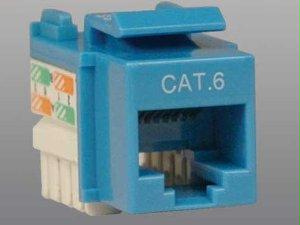 Tripp Lite Blue Cat6/cat5e Rj45 110 Punch Down Keystone Jack