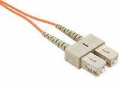 Unc Group Llc 15 Meter Lc-lc Om2 1gig Fiber Optic Cable, Orange, Ofnr, 50/125 Fiber, Multimode