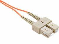 Unc Group Llc 30 Meter Lc-lc Om2 1gig Fiber Optic Cable, Orange, Ofnr, 50/125 Fiber, Multimode