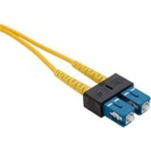 Unc Group Llc 2 Meter Sc-sc Om3 10gig Fiber Optic Cable, Aqua, Ofnr, 50/125 Fiber, Multimode D