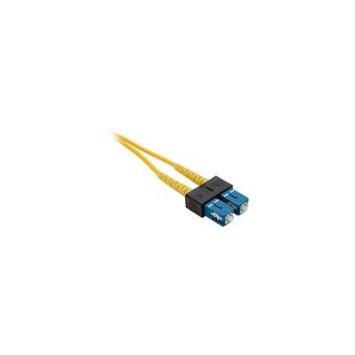 Unc Group Llc 12 Meter Sc-sc Om3 10gig Fiber Optic Cable, Aqua, Ofnr, 50/125 Fiber, Multimode