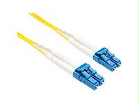 Unc Group Llc 2 Meter Lc-lc Singlemode Fiber Optic Cable, Yellow, Ofnr, 9/125 Fiber, Single-mo