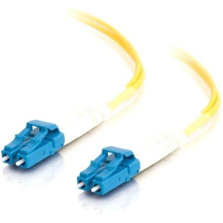 Unc Group Llc 12 Meter Lc-lc Singlemode Fiber Optic Cable, Yellow, Ofnr, 9/125 Fiber, Single-m