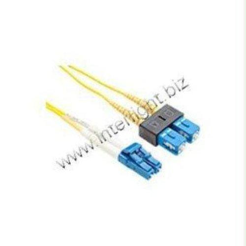 Unc Group Llc 2 Meter Lc-sc Singlemode Fiber Optic Cable, Yellow, Ofnr, 9/125 Fiber, Single-mo