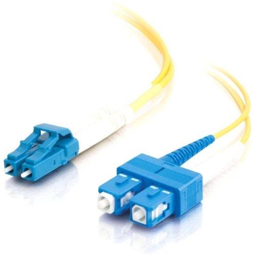 Unc Group Llc Fiber Optic Patch Cable, Lc-sc, 9 125 Singlemode Duplex, Yellow, 50m