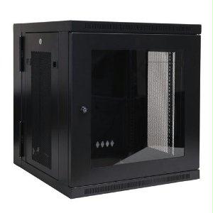 Tripp Lite Rack Enclosure - Steel - Black - Saves Valuable Workspace;hinged Cabinet For Con