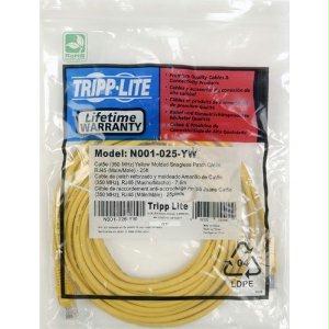 Tripp Lite 7ft Cat5e / Cat5 Snagless Molded Patch Cable Rj45 M/m Yellow 7ft