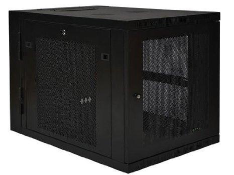 Tripp Lite Rack Enclosure - Steel - Black - Saves Valuable Workspace;hinged Cabinet For Con