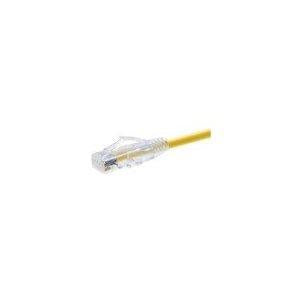 Unc Group Llc Unc Group 1 Foot Cat6 Snagless Clearfit Patch Cable Yellow -  Cat6 Patch Cable C