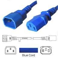 Unc Group Llc Power Cord C13 - C14, 18awg, 10amp, 250v, Svt Jacket, Blue, 2ft, Iec C13 To Iec