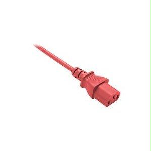 Unc Group Llc Power Cord C13 - C14, 18awg, 10amp, 250v, Svt Jacket, Red, 5ft, Iec C13 To Iec C