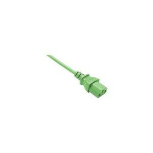 Unc Group Llc Power Cord C13 - C14, 18awg, 10amp, 250v, Svt Jacket, Green, 7ft, Iec C13 To Iec