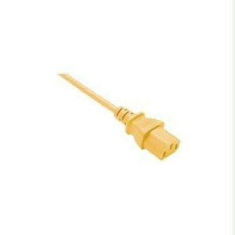 Unc Group Llc Power Cord C13 - C14, 18awg, 10amp, 250v, Svt Jacket, Yellow, 2ft, Iec C13 To Ie