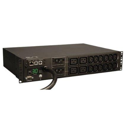 Tripp Lite Pdu Monitored 208v/240v 30a 12 C13; 4 C19 L6-30p Horizontal 2urm