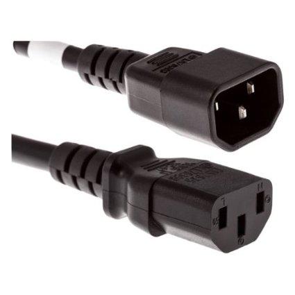 Unc Group Llc Power Cord C13 - C14, 18awg, 10amp, 250v, Svt Jacket, Black, 5ft, Iec C13 To Iec