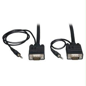 Tripp Lite 6ft Svga / Vga Coax Monitor Cable With Audio And Rgb High Resolution Hd15 3.5mm