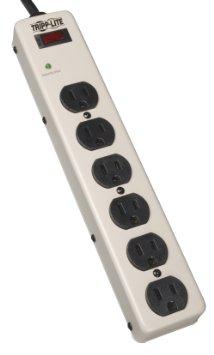 Tripp Lite Waber Surge Protector Power Strip Metal 6 Outlet 6feet  Cord