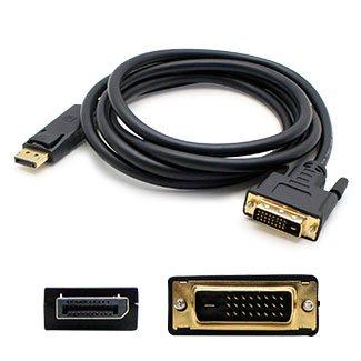 Add-on Addon 5 Pack Of 10ft Displayport Male To Dvi-d Dual Link (24+1 Pin) Male Black A