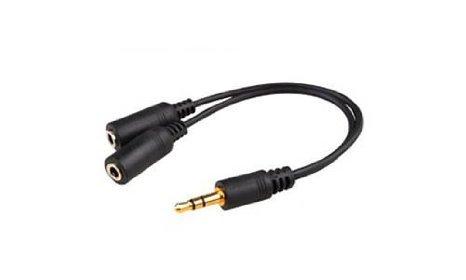 Add-on Addon 5 Pack Of 20.00cm (8.00in) 3.5mm Stereo Audio Male To Female Black Splitte