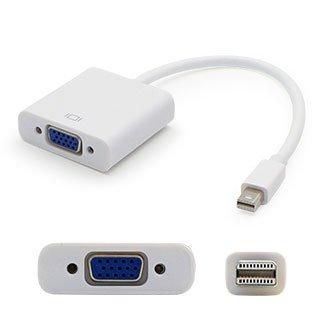 Add-on Addon 5 Pack Of 8in Mini-displayport Male To Vga Female White Adapter Cable