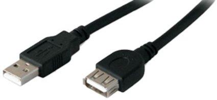 Add-on Addon 5-pack Of 10ft Usb 2.0 (a) Male To Female Black Cables