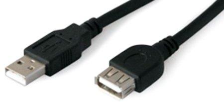 Add-on Addon 5-pack Of 15ft Usb 2.0 (a) Male To Female Black Cables