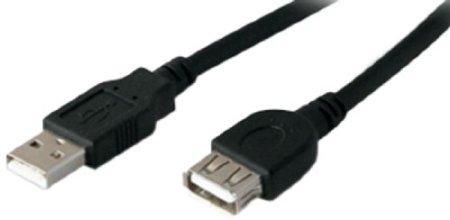 Add-on Addon 5 Pack Of 1.82m (6.00ft) Usb 2.0 (a) Male To Female Black Extension Cable