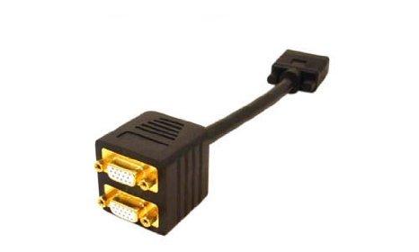 Add-on Addon 5 Pack Of 20.00cm (8.00in) Vga Male To Female Black Splitter Cable