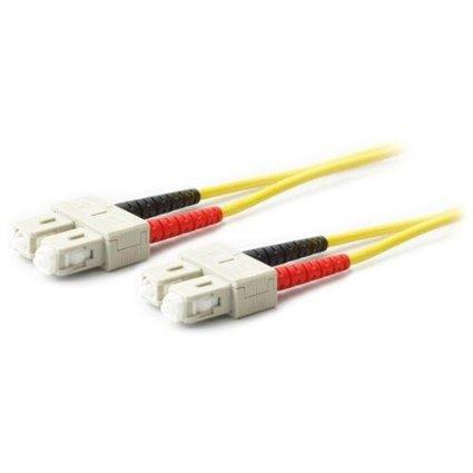 Add-on Addon 3m Sc (male) To Sc (male) Os2 Straight Yellow Duplex Fiber Ofnr (riser-rat