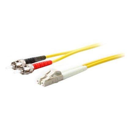 Add-on Addon 5m Lc (male) To St (male) Os2 Straight Yellow Duplex Fiber Ofnr (riser-rat