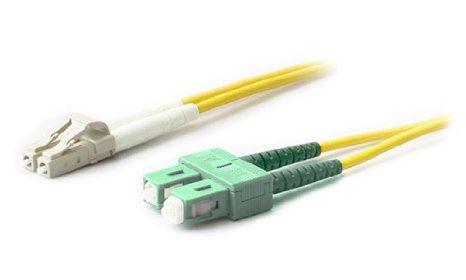 Add-on Addon 3m Lc (male) To Asc (male) Os2 Straight Yellow Duplex Fiber Ofnr (riser-ra