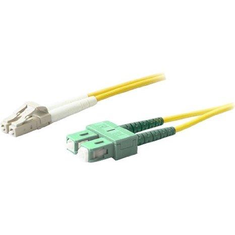 Add-on Addon 15m Lc (male) To Sc (male) Os2 Straight Yellow Duplex Fiber Ofnr (riser-ra