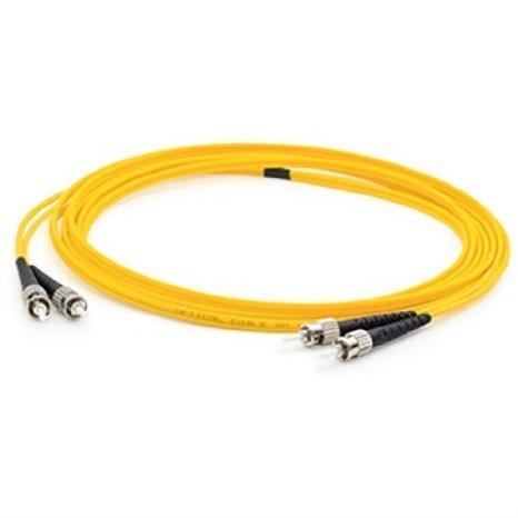 Add-on Addon 2m St (male) To St (male) Os2 Straight Yellow Simplex Fiber Ofnr (riser-ra