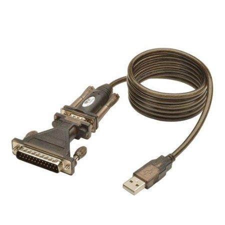 Tripp Lite Usb To Rs232 Serial Adapter Cable Usb-a To Db25 Db9 M/m 5ft