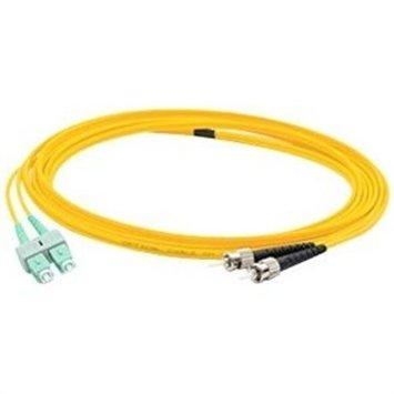 Add-on Addon 2m Asc (male) To St (male) Os2 Straight Yellow Simplex Fiber Ofnr (riser-r