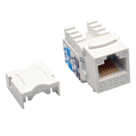 Tripp Lite Cat6/cat5e 110 Style Punch Down Keystone Jack - White, 25-pack