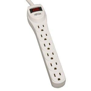 Tripp Lite Surge Protector Power Strip 120v 6 Outlet 2feet  Cord 180 Joule