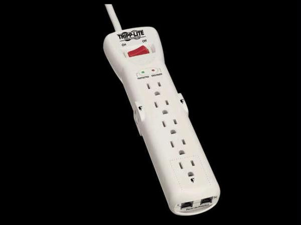 Tripp Lite Surge Protector Power Strip 120v 7 Outlet Rj11 7feet  Cord 2520 Joules