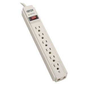 Tripp Lite Surge Protector Power Strip 120v 6 Outlet Rj11 4feet  Cord 790 Joule