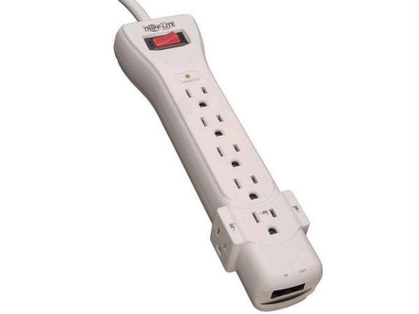 Tripp Lite Surge Protector Power Strip 120v 7 Outlet Rj11 6feet  Cord 1080 Joules