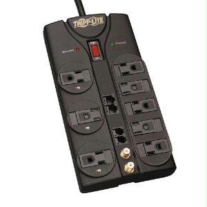 Tripp Lite Surge Protector Power Strip 120v 8 Outlet Rj11 Rj45 Coax 10feet  Cord 3240 Joule