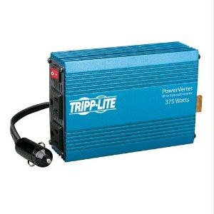 Tripp Lite Portable Auto Inverter 375w 12v Dc To Ac 120v 5-15r 2 Outlet